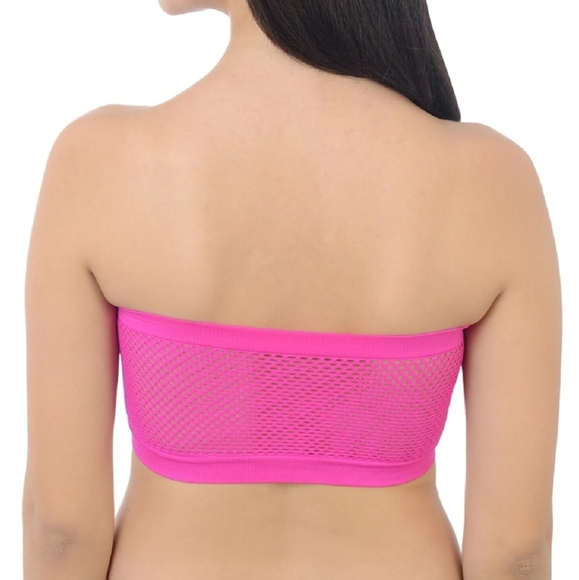 NWT Lady Princess Intimates Pink Bandeau Bra (M) - Picture 3 of 7